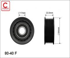 Caffaro 80-40 f rolka prowadząca vw audi, audi a4 (8d2, b5), mercedes-benz clk (c208)