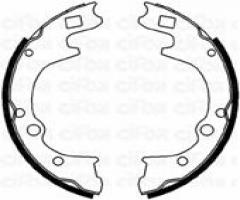 Cifam 153-221 szczęki hamulc. mazda, asia motors rocsta, kia k2500 (sd)