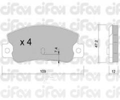 Cifam 822-035-0 klocki hamulc. fiat croma  85-96 tył