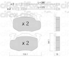 Cifam 822-037-1 klocki hamulc. citroen zx  91-97 z czuj.