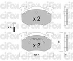Cifam 822-038-1 klocki hamulc. renault 19,clio  90-95 tył