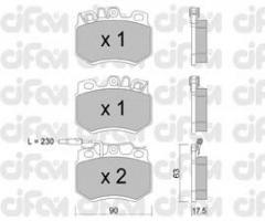 Cifam 822-049-1 klocki hamulc. peugeot 205,309 z czuj.