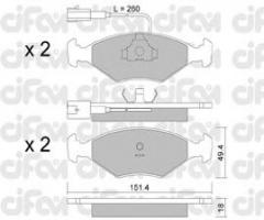 Cifam 822-057-1 klocki hamulc. fiat fiorino  93-01