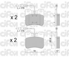 Cifam 822-060-1 klocki hamulc. peugeot 106  91-01