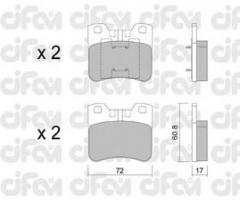 Cifam 822-060-2 klocki hamulc. citroen saxo  96-04