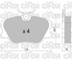 Cifam 822-061-0 klocki hamulc. mercedes w124  84-96, mercedes-benz 190 (w201)