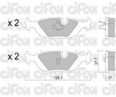 Cifam 822-070-1 klocki hamulc. bmw 3 e30  82-93 tył