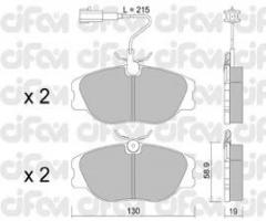 Cifam 822-072-1 klocki hamulc. alfa romeo 155 2,0-2,5  -