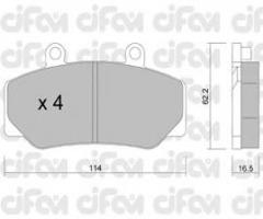 Cifam 822-075-0 klocki hamulc. volvo 740-960  87-93