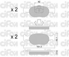 Cifam 822-079-1 klocki hamulc. fiat punto 85, 1,7td