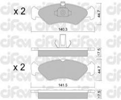 Cifam 822-088-0 klocki hamulc. ford fiesta,ka  89-, ford fiesta iv (ja_, jb_)