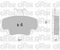 Cifam 822-120-0 klocki hamulc. renault megane  96-02