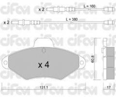 Cifam 822-144-0 klocki hamulc. citroen xantia  93-01 z czuj.