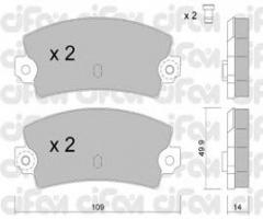 Cifam 822-147-1 klocki hamulc. renault 21,25,espace tył