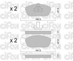 Cifam 822-156-1 klocki hamulc. citroen xsara  97-
