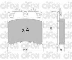 Cifam 822-163-0 klocki hamulc. vw