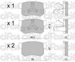 Cifam 822-173-1 klocki hamulc. honda cr-v  04- tył