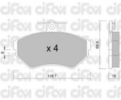 Cifam 822-215-1 klocki hamulc. vw golf iii  94-97, seat inca (6k9), vw golf iii (1h1)