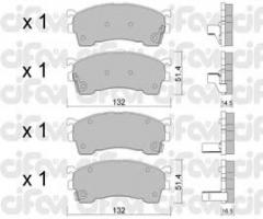 Cifam 822-223-0 klocki hamulc. mazda 626  91-97, mazda mx-6 (ge)