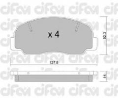 Cifam 822-239-0 klocki hamulc. daihatsu feroza  90-97