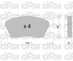 Cifam 822-247-0 klocki hamulc. honda civic  87-91