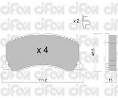 Cifam 822-248-0 klocki hamulc. suzuki baleno  95-99 z czuj.