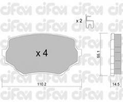 Cifam 822-249-0 klocki hamulc. suzuki vitara  94-, suzuki vitara (et, ta)
