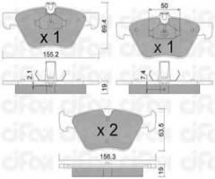 Cifam 822-252-1 klocki hamulc. mercedes w211 e-klasa  03-09 przód