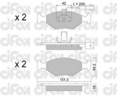 Cifam 822-273-1 klocki hamulc. fiat palio,siena  97- z czuj.
