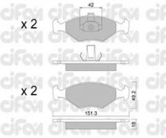 Cifam 822-273-2 klocki hamulc. fiat palio,siena  98-