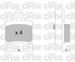 Cifam 822-285-0 klocki hamulc. citroen xantia  93-01 tył