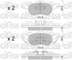 Cifam 822-291-0 klocki hamulc. ford focus  98-04, ford focus (daw, dbw)