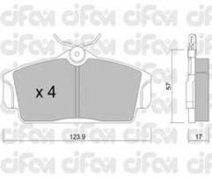 Cifam 822-305-0 klocki hamulc. nissan almera  00-, nissan almera ii (n16)