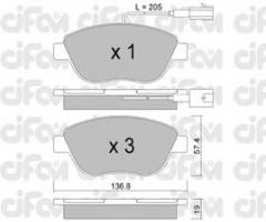 Cifam 822-322-0 klocki hamulc. fiat stilo  01-08 1,8-1,9jtd z czuj