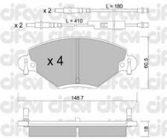 Cifam 822-331-0 klocki hamulc. citroen c5 2,0-2,0hdi  01-