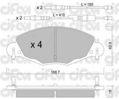 Cifam 822-332-0 klocki hamulc. citroen c5 2,2hdi-3,0  01-08, citroËn c5 i (dc_)