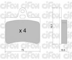 Cifam 822-333-0 klocki hamulc. citroen c5  01-08 tył