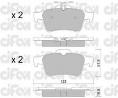Cifam 822-337-1 klocki hamulc. ford focus ii  04- tył, cadillac bls, citroËn c5 iii (rd_)
