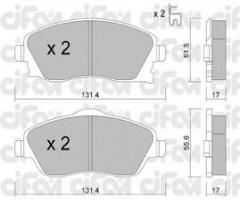 Cifam 822-340-0 klocki hamulc. opel corsa c  00-06