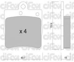 Cifam 822-343-0 klocki hamulc. mercedes w202,w210 tył