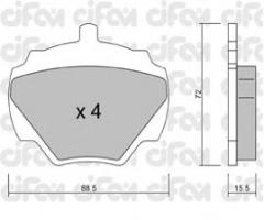 Cifam 822-353-0 klocki hamulc. landrover range rover  69-85 tył