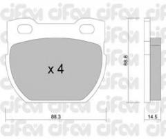 Cifam 822-354-0 klocki hamulc. landrover 110  90- tył, land rover defender station wagon (ld)