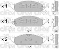 Cifam 822-355-0 klocki hamulc. chrysler stratus  95-01