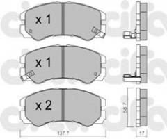 Cifam 822-357-0 klocki hamulc. opel monterey  91-98, isuzu trooper, opel frontera a (5_mwl4)