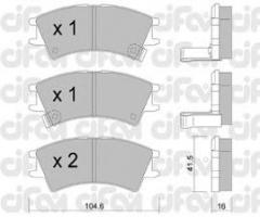 Cifam 822-361-0 klocki hamulc. hyundai atos 1,0  97-, hyundai atos (mx)