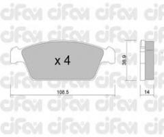 Cifam 822-367-0 klocki hamulc. daewoo tico