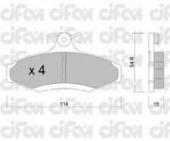 Cifam 822-369-0 klocki hamulc. daewoo nubira, leganza tył