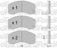 Cifam 822-377-0 klocki hamulc. kia k2500  03-