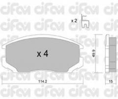 Cifam 822-382-0 klocki hamulc. daihatsu terios  97-
