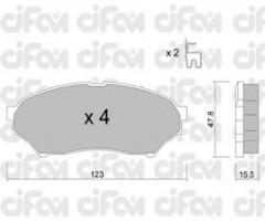Cifam 822-397-0 klocki hamulc. mitsubishi pajero pinin  99-